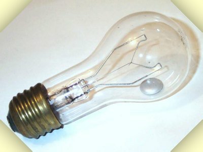 the first blended lamps consisted of a glass bulb that contained a drop of mercury and a specially designed filament with a twofold function