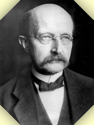 in 1901 Max Planck deduced the formula for the total emission spectrum of a glowing solid