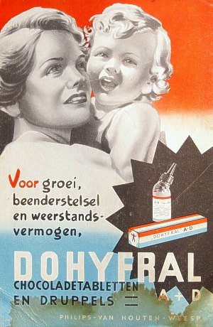 Philips-van Houten produced Dohyfral vitamin drops and -chocolate tablets