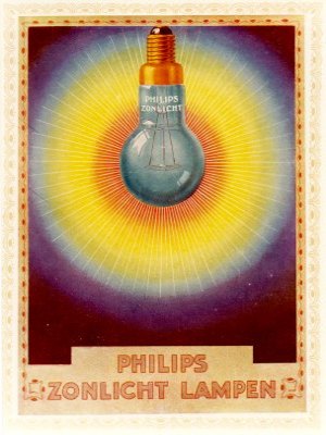 the Philips Zonlicht lamp was an incandescent lamp with a spectral distribution that resembled that of natural sunlight