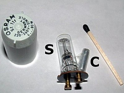 the components of a tube light (TL) starter